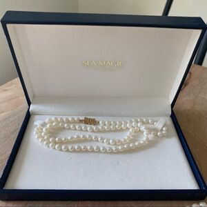 Sea Magic Cultured Pearl Necklace by Mikimoto